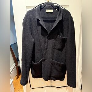 Buck Mason Black Felted Wool Chore Coat